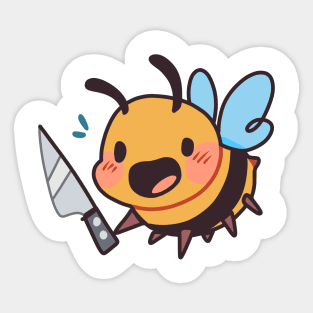 Chaotic Bees Sticker